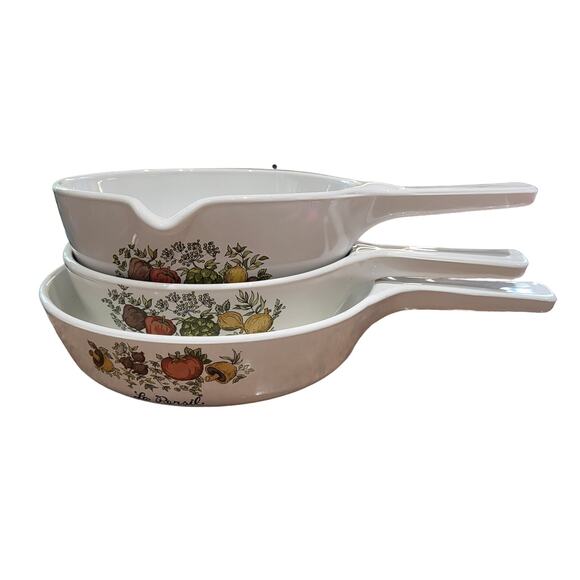 Corning Ware Spice of Life Petite Pans (Set of 3) P-81-B, P-83-B, & P-89-B - Picture 1 of 16